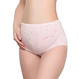 BOZEVON レディーズ ハイウエスト ラブリー コンフォートソフト 妊娠中のパンティー下着 調節可能 , ピンク , XL