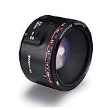 YONGNUO 単焦点レンズ Canon YN50mm F1.8 II EFマウント フルサイズ対応 RP/R5/R/1500D/80D/5DIV/5Dsr/7DII/5DIII/5DII/6D/650D/1200D/600D/60D/1100D/1000D/40D/500D/450D/350D/30D/400D/10D/20D/300D...カメラに対応