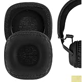 Geekria イヤーパッド互換性 パッド マーシャル Marshal Major III Wired, Major III Bluetooth Wireless, MID ANC ヘッドホンに対応 パッド イヤー/イヤーカップ (プロテインレザー/ブラック)
