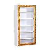 arne 本棚 完成品 Dream 900Hラック ホワイト×ゴールド