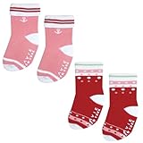 LAVIE NEW YORK バンブーソックス ピンクリーフセット(0~12ヶ月)