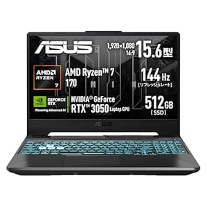 ASUS TUF Gaming A15 FA506NCQ ゲーミングノートPC 15.6型 RTX 3050 Ryzen 7 16GB/512GB SSD 144Hz