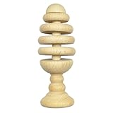 green sprouts Natural Wooden Tree Rattle, Natural by i Play (English Manual)