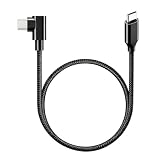 USB-C ＆ USB-C ケーブル L 字 (1m ブラック) 【1本組】SLEIJAOOE【 60W 急速充電 /USB2.0規格/ PD対応】高耐久ナイロン Type C (C to C) ケーブル 100cm スマートフォン・タブレット・ゲーム機等Type-C 機器対応