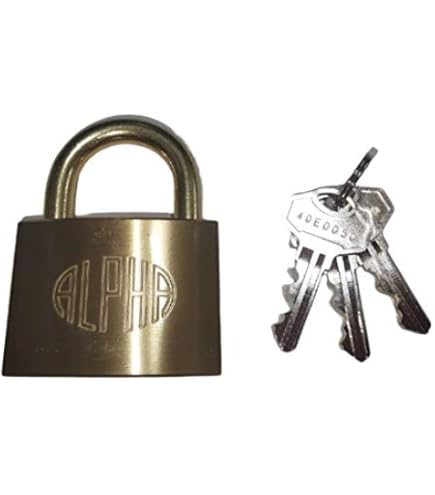 Amazon | ALPHA(アルファ) 南京錠 NO.1000-50 | 補助錠・錠前
