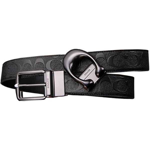 Amazon.co.jp: コーチ ベルト メンズ Belt リバーシブル仕様 ブラック