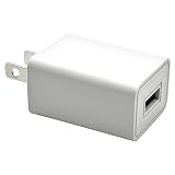 ラスタバナナ AC充電器 USB Type-A 1A 汎用 充電器 コンパクト スマホ スマートフォン ホワイト RACA1A03WH
