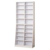 クロシオ SOHO書棚 W75 ホワイト 幅75cm 高さ180cm DVD収納 A4本棚