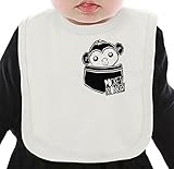 Pocket Monkey ネクタイを有する有機ビブ Medium