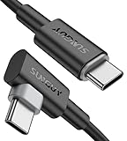 SUNGUY USB Type C ケーブル 0.3M 【2本組】 L字 PD対応 60W 急速充電 USB C to C 30cm 短い Type C to Type C USB2.0データ転送 iPhone15シリーズ / Galaxy S22 ultra/iPad Pro/iPad Air/MacBook Air/Proなどのタイプｃ機種に対応
