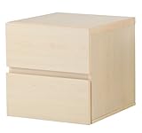 AZUMAYA ユニットBOX2段引き出し付 ナチュラル色 UNB-2SD1NA