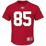 Vernon Davis # 85 San Francisco 49ers NFLメンズeligible Receiver II Tシャツ – レッド S