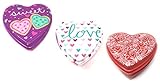 ハート型プラスチックPrinted Resuable FoodストレージContainers with Lids、8 " ( Set of 3 )
