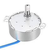 uxcell 同期モーター AC 100-127V 4W ダブルフラットシャフト C W用/CC W用 5-6RPM