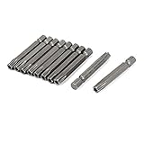 uxcell スクリュードライバービット　トルクススクリュードライバービット　マグネット　 T40　10本入り