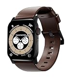 [SIMON] in Japan | AppleWatch 栃木レザー バンド | 職人仕上げ | Series 3 4 5 6 7 8 9 10 11| SE SE2 SE3 | アップルウォッチ | 交換 ベルト【革：ブラウン(茶色) / パーツ：ステンレス シルバー (38 | 40 | 41 | 42mm)