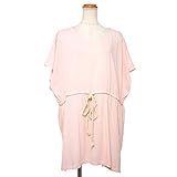 【トップス】ルーズブラウジングチュニック (ピンク)