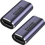 オーディオファン USB 延長アダプタ USB4.0 40GB PD対応 Type-Cメス⇔Type-Cメス ２点セット