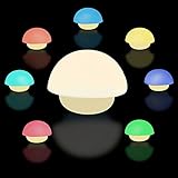 veeseeポータブル調光機能付きマッシュルームカラフルな夜ライトInclude USBケーブルタップセンサー3つモードSoftlight Nightlights for Children Nurse