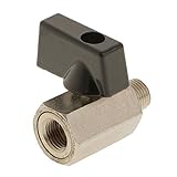 Dolity バルブ　　メスxオス - 1/8NPT　遮断スイッチ　フルポート真鍮ボール