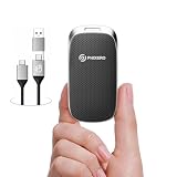 PHIXERO P20 外付けSSD 512GB USB3.2 Gen2x2 最大転送速度2050MB/秒 LEDインジケーター付き 2合1USB-Cケーブル付属 外付けポータブルSSD PS5 iPhone15/16 Pro Mac PC対応 黒