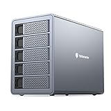 Yottamaster HDDケース 3.5インチ USB3.0接続 5Bay ハードディスクケース SATA3.0対応 24TB×5台搭載可能 中小企業向け 大容量 外付けハードドライブエンクロージャ アルミ グレー[FS5U3]