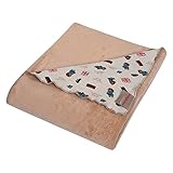 Trend Lab Paddington Bear Minky Knit Velvet Baby Blanket, Brown [並行輸入品]