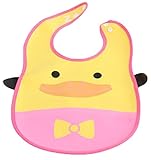 赤ちゃん 用 お食事エプロン ポケット付き よだれかけ ビブ ６ヵ月 ～ ３歳 ベビー スタイ コンパクト ３枚セット (アヒルさん)