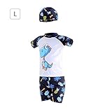 男の子水着　上下セット　帽子付け　３点セット　子供用品　キッズ水着　海川プール水遊び　水泳　スイミングゴグール　男児 水着　日焼け防止 UVカット