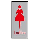 緑十字 トイレプレート トイレ-340-2 LADIES 206052