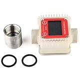 VERY100　Pro K24 デジタルタービン流量計　ディーゼル燃料流量計　水流量計　メタノール/ディーゼル/ガソリン/化学液体/水用　 ネジ1インチ　10-120L/MIN　金具付属