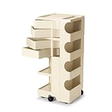 日本限定色　ボビーワゴン 4段4トレイ ベージュ　収納家具　キャスター付ワゴン　ジョエ・コロンボ　ロングセラー