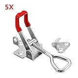 ILS - 5 pieces 180Kg/397Lbs Quick Latch Type Toggle Clamp Catch Adjustable Lever Handle