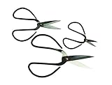 SE SC616 3-Piece (8-Inch, 6-Inch & 4-Inch) Chinese Scissor Set in Black by Sona Enterprises [並行輸入品]