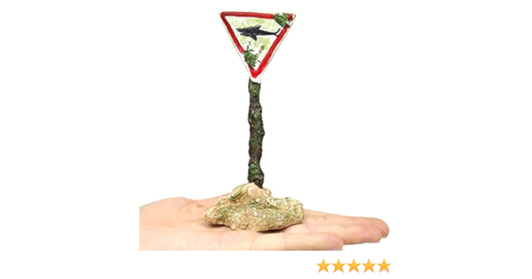 水槽 アクアリウム オブジェ オーナメント 置物 リアル 爬虫類 熱帯魚 観賞魚 飼育 インテリア 水族館作り 古風 アンティーク 看板 サメ 標識 Waieru オーナメント 通販 Amazon