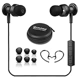 Bluetooth 4.1 イヤホン ステレオ 防汗防滴 マイク内蔵式 耳掛け式 ワイヤレスイヤホン ランニング用 スポーツ イヤホン(ブラック)