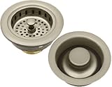 サテンニッケルKitchen Sink Strainer Drain &ストッパー