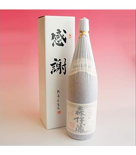 Amazon.co.jp: 森伊蔵 感謝 金蓋紙箱入り 水引き 1800ml 一升瓶 鹿児島