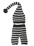 (ビグッド)Bigood ベビー 用 着ぐるみ ベビーコスチューム 寝相 アート ベビー 服 赤ちゃん服 仮装 かわいい ベビーニット帽 新生児 出産祝い ・ 記念撮影 ボーダー衣装