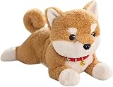 柴犬ぬいぐるみ イヌぬいぐるみ 柴犬抱き枕 柴犬のおもちゃ ふわふわ もちもち ぬいぐるみ クリスマスプレゼント (45cm,ブラウン)