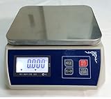 三方良し 防塵デジタル皿はかり30kg/5g バッテリー内蔵充電式 液晶大画面表示 ステンレス皿仕様