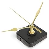 高品質の新しい金の手クォーツブラックウォールクロックの動きのメカニズム修理部品サイレント家具ボルト