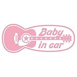 imoninn BABY in car ステッカー　【パッケージ版】　No.20　ギター　（ピンク色）