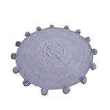 Perfk 全３色選べる　キッズ　クロールマット　遊びマットプレイスマット　ラウンドプレイスマット - グレー