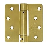 Deltana DSH4R426 Single Action Steel 4-Inch x 4-Inch x 1/4-Inch Spring Hinge [並行輸入品]
