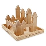 Melissa & Doug Building Stacking Block Set Made Exclusively For Disney - Castle Themed Wood Blocks [