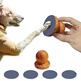 PEJOYT 犬の爪やすりパッド - 犬用スクラッチパッド 爪用 犬用スクラッチボード ネイルスクラッチボード 簡単犬の世話用 犬に優しいストレスフリー(ブラウンボール)