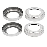 uxcell 手すり部品　ブラケット　ハンドレールプレートカバー　 ラダーカバー 安全な手すり用 304ステンレス鋼 4個入り