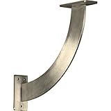 Ekena Millwork BKTM02X11X11BRSS 2-Inch W x 11-Inch D x 11-Inch H Bradford Bracket, Stainless Steel [