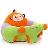 Cozyrom ベビーチェア　ベビーソファー　ローチェア　お座り練習チェア　5ｋｇ～9ｋｇのベビー　ソフトチェア　ふわふわ　ぬいぐるみチェア　安定感　可愛い (猿)
